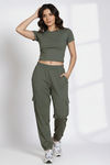 Zivame Knit Cotton Loungewear Bottom - Four Leaf Clover — thumbnail 5